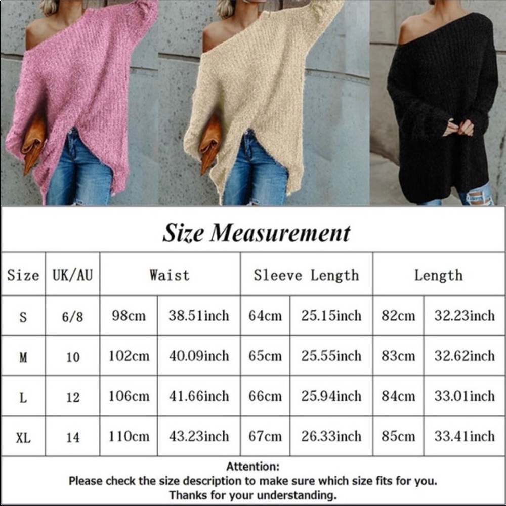 ! NOW HERE ! Mohair Off The Shoulder Sweater - Picture 4 of 5
